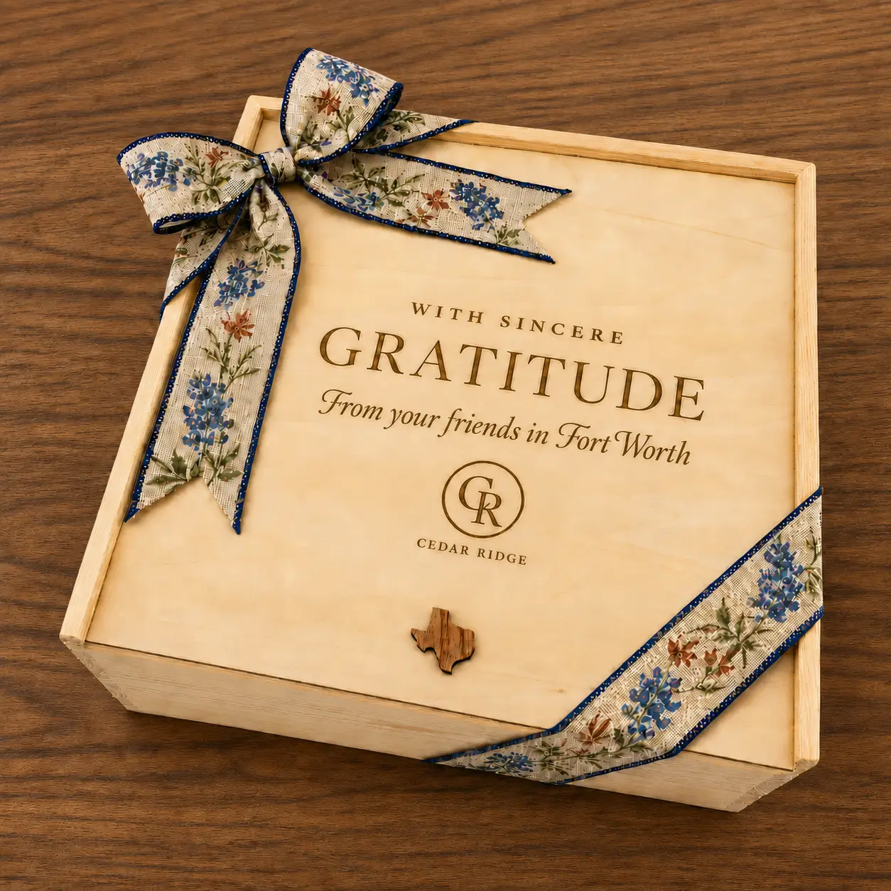 Fort Worth customized corporate gift presentation